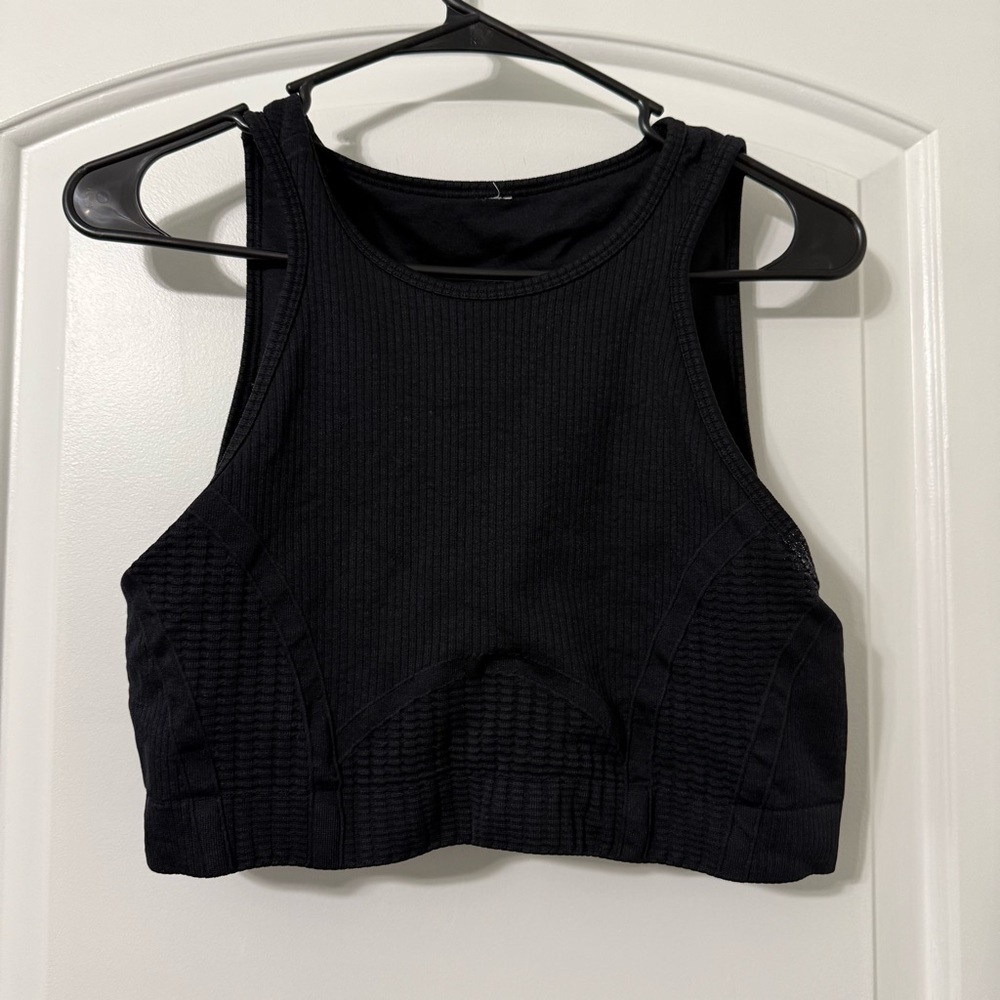 Fabletics Black Sports Bra Women’s Size Large No Padding